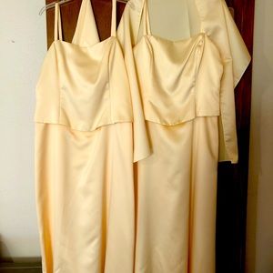 Two bridesmaids dress, size 15/16 & 17/18, David’s Bridal